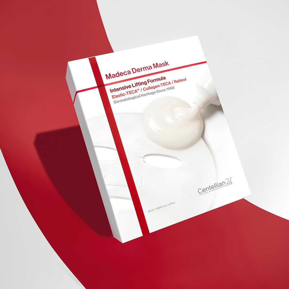 [슈퍼적립][총80매] 동국제약 센텔리안24 마데카 더마마스크 인텐시브 리프팅 포뮬러 10매, 8개 / 1일 1팩, 순면, 저자극, 리프팅 안티에이징 탄력 광채 수분 피부 보습도움