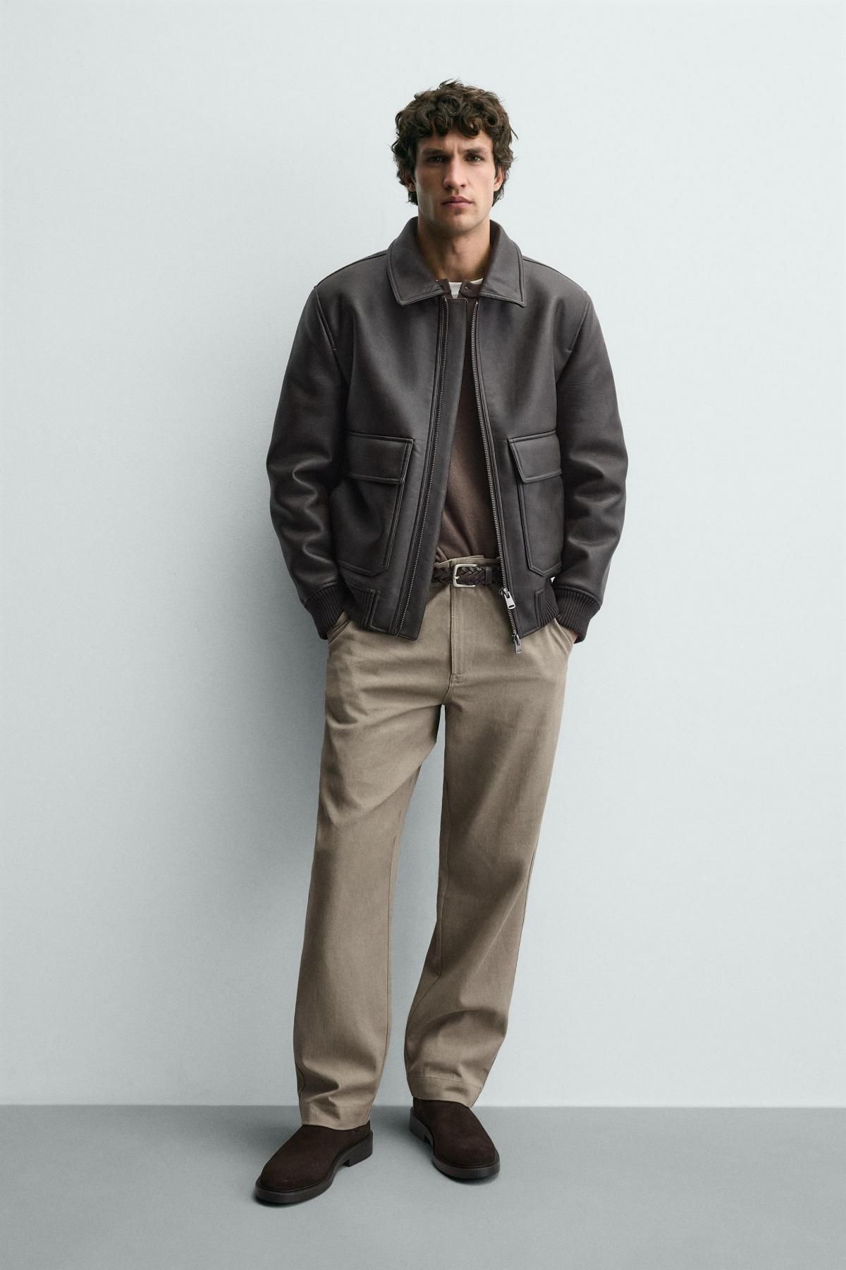 자라 프리미엄 스웨이드 레더 첼시 부츠 2034/620 BROWN - 상세 이미지 2