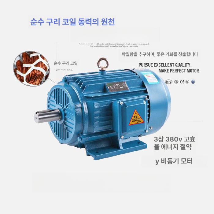 비동기 모터 구리 삼상 슬립 유도 코어 소형 전동기 0.75kW 2840 RPM - 상세 이미지 2