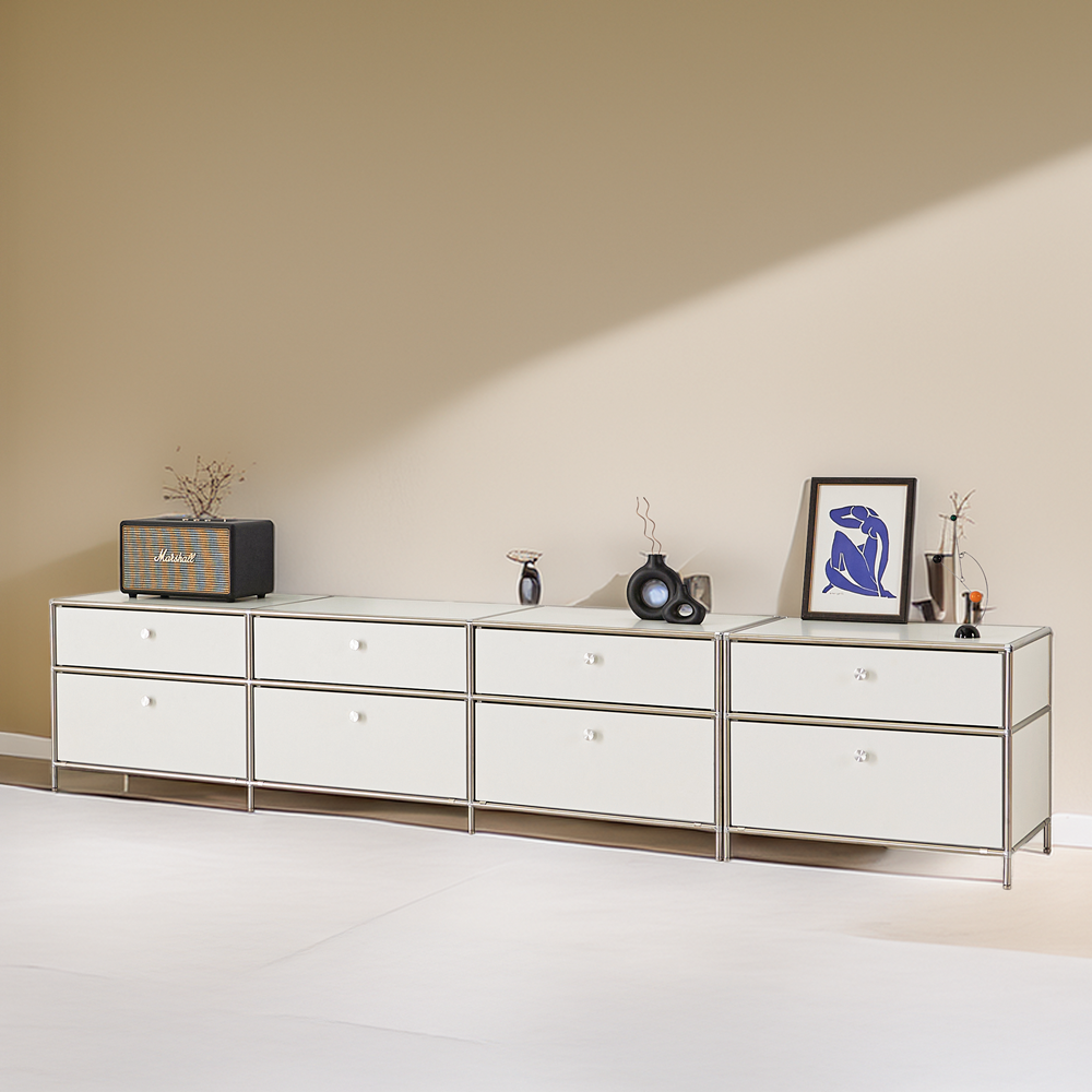 세라썸 미드센츄리 모듈거실장 tv다이서랍장 장식장 낮은 티비선반