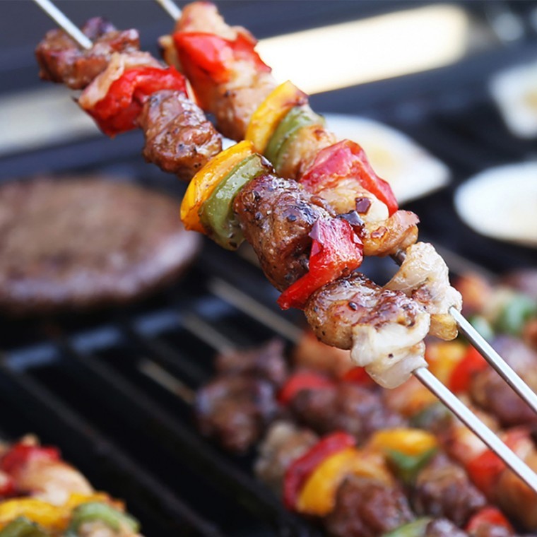 바베큐꼬치 스텐 꽂이 꼬챙이 캠핑꼬치 10p세트 RD-11513