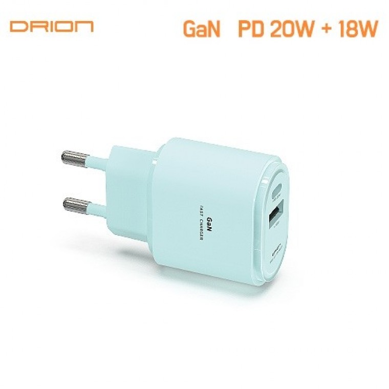 드리온 가정용 PD 20W+18W 충전기 (C+USB 포트)(케이블미포함) - 상품 이미지
