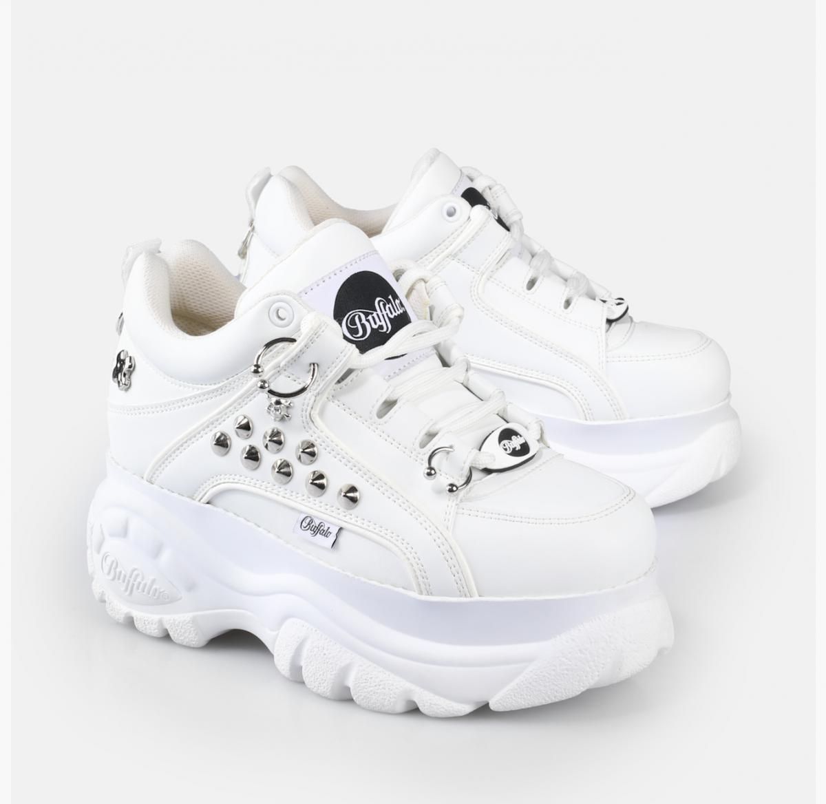버팔로 베이직 청키 로우탑 스니커즈 스트라스 화이트 02474868 WEISS - 상세 이미지 3
