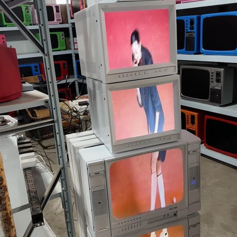 레트로 소형 TV 모형 재생 기능 빈티지 촬영 - 상세 이미지 2