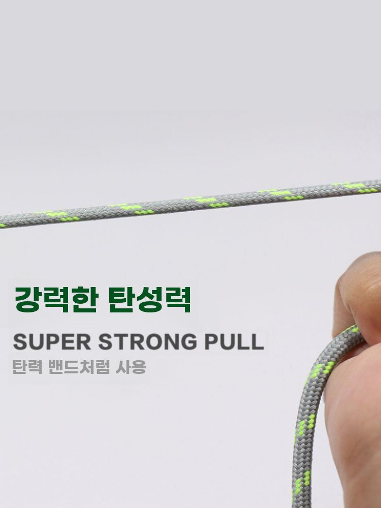 원형 두꺼운 신발끈 등산화 워커 운동화 공용 교체용 끈 - 상세 이미지 3
