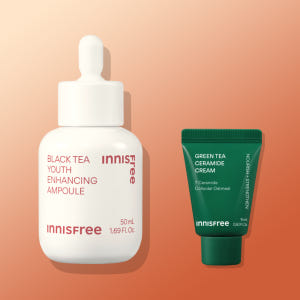 이니스프리 블랙티 유스 인핸싱 앰플 대용량 50mL / 미백 탄력 주름개... 솔직 후기 | 피부 타입별 분석 - 상품 이미지 1