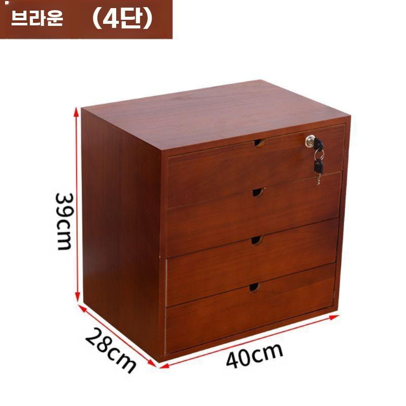 대형 서랍형 우드 수납박스 침실 정리 캐비닛 조립형 - 상세 이미지 2
