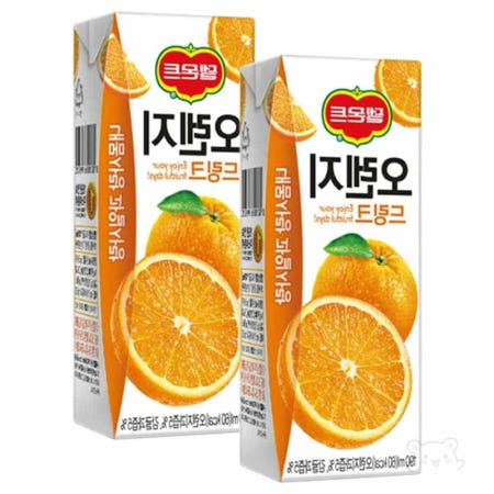 YWstore 오렌지 드링크 190ml 32팩 델몬트 과즙음료