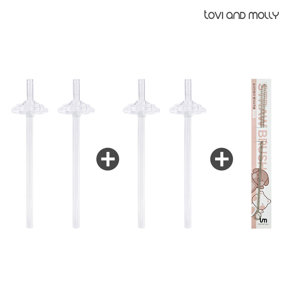 [토비앤몰리] 교체용 빨대리필세트 1+1 모음전 더블하트 모윰 호환 100% 국내제조
