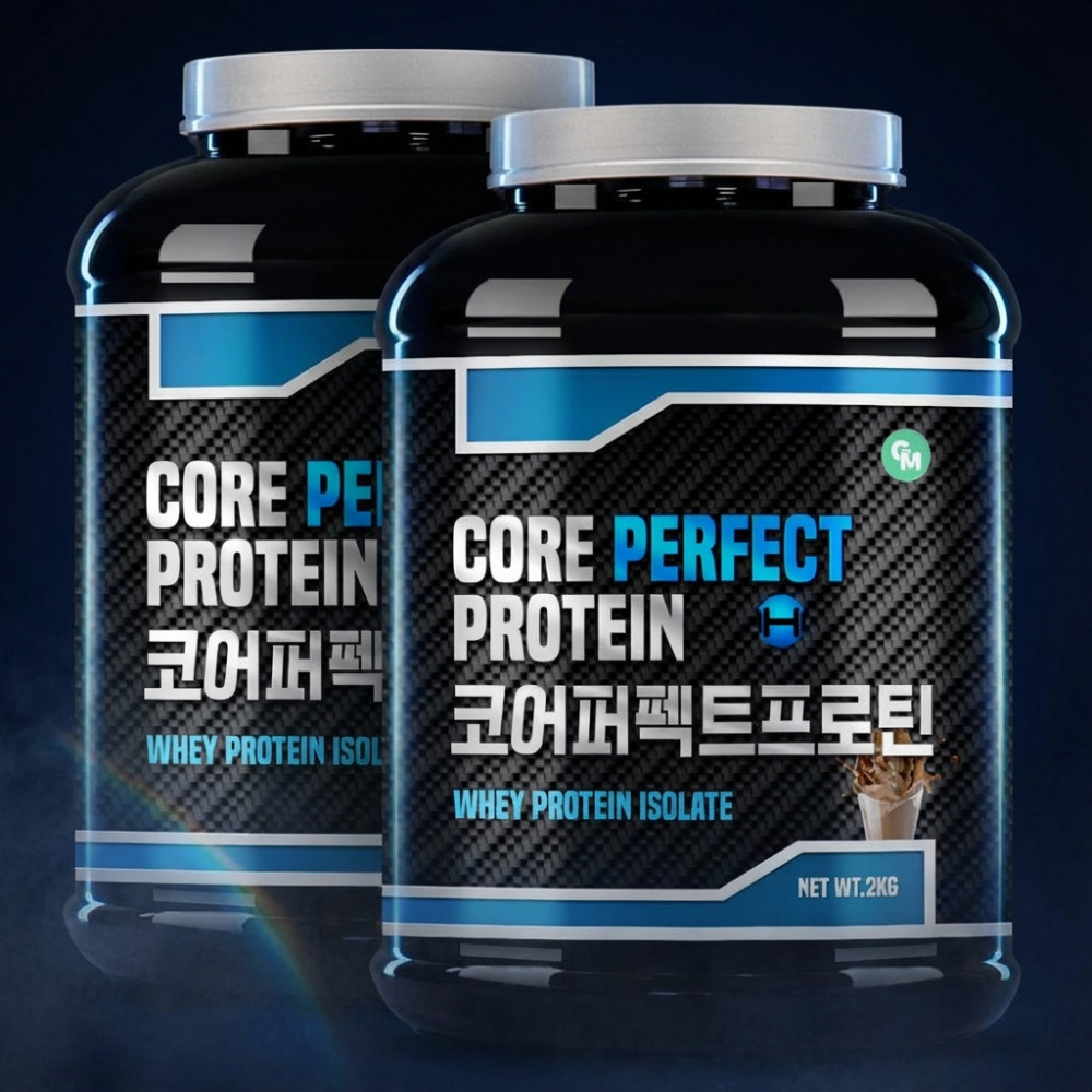 코어 퍼펙트 프로틴 단백질 보충제 분리유청 웨이프로틴 쉐이크 초코맛 1+1 - 상품 이미지