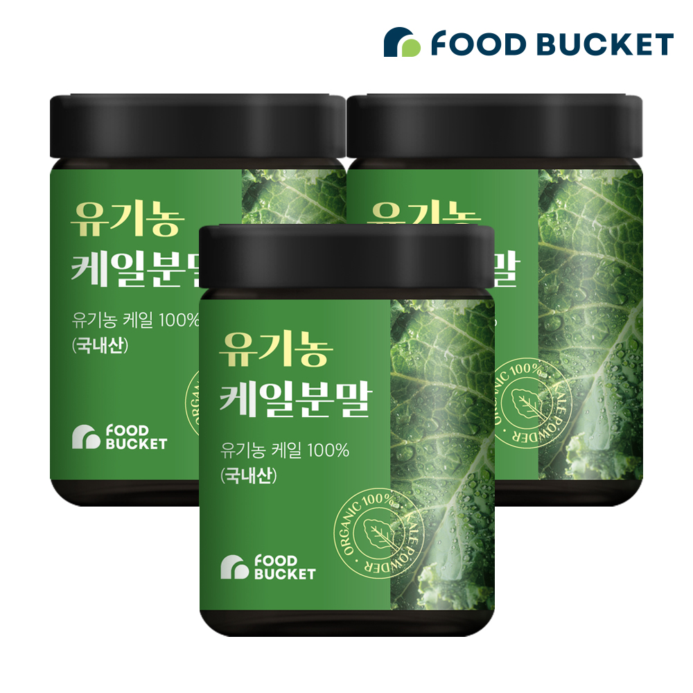 푸드버킷 국산 유기농케일100% 케일분말 케일가루 100g, 3개 - 상품 이미지