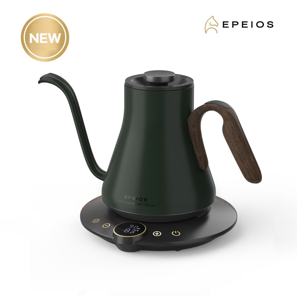 EPEIOS 에페이오스 파인 앤 플로우 핸드드립 전기포트 Lite 900ml, 딥그린 - 상품 이미지