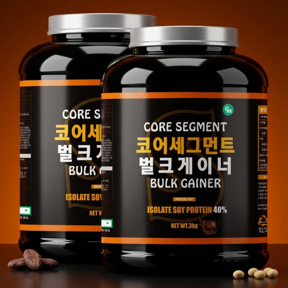 코어세그먼트 벌크 게이너 벌크업 프로틴 쉐이크 단백질 보충제 초코맛 1+1 - 메인 이미지