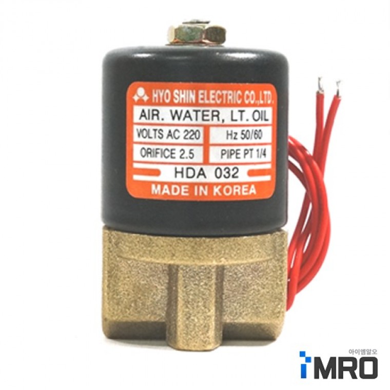 JA)효신 솔레노이드밸브미니 소 8A / AC 220V - 상품 이미지