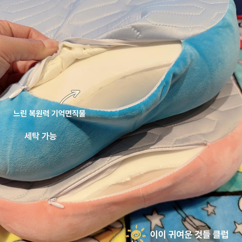 산리오 낮잠 베개 라텍스 메모리폼 쿠션 방석 학생 직장인 교실 의자 한교동 포차코 쿠로미 마이멜로디 - 상세 이미지 3
