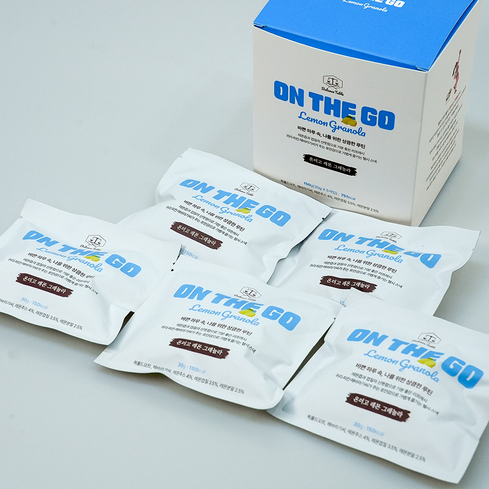 밸런스테이블 수제 프로틴 단백질 시리얼 그래놀라 온더고 레몬, 30g, 5개 - 상세 이미지 2