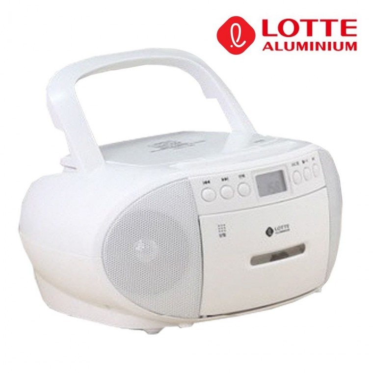 카셋트 플레이어 CD 라디오 롯데 핑키 화이트 MP3 - 상품 이미지