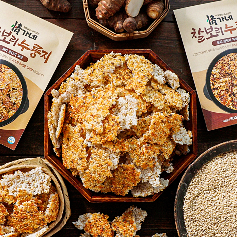 정가네 찰보리 누룽지 3팩 50회분 장미화 국내산 찰보리 백미 돼지감자 숭늉 누릉지