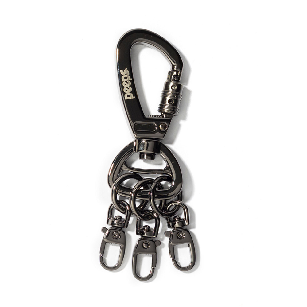 PEEPS Metal System Keyring(Gun Black)가방 바지키링 - 메인 이미지