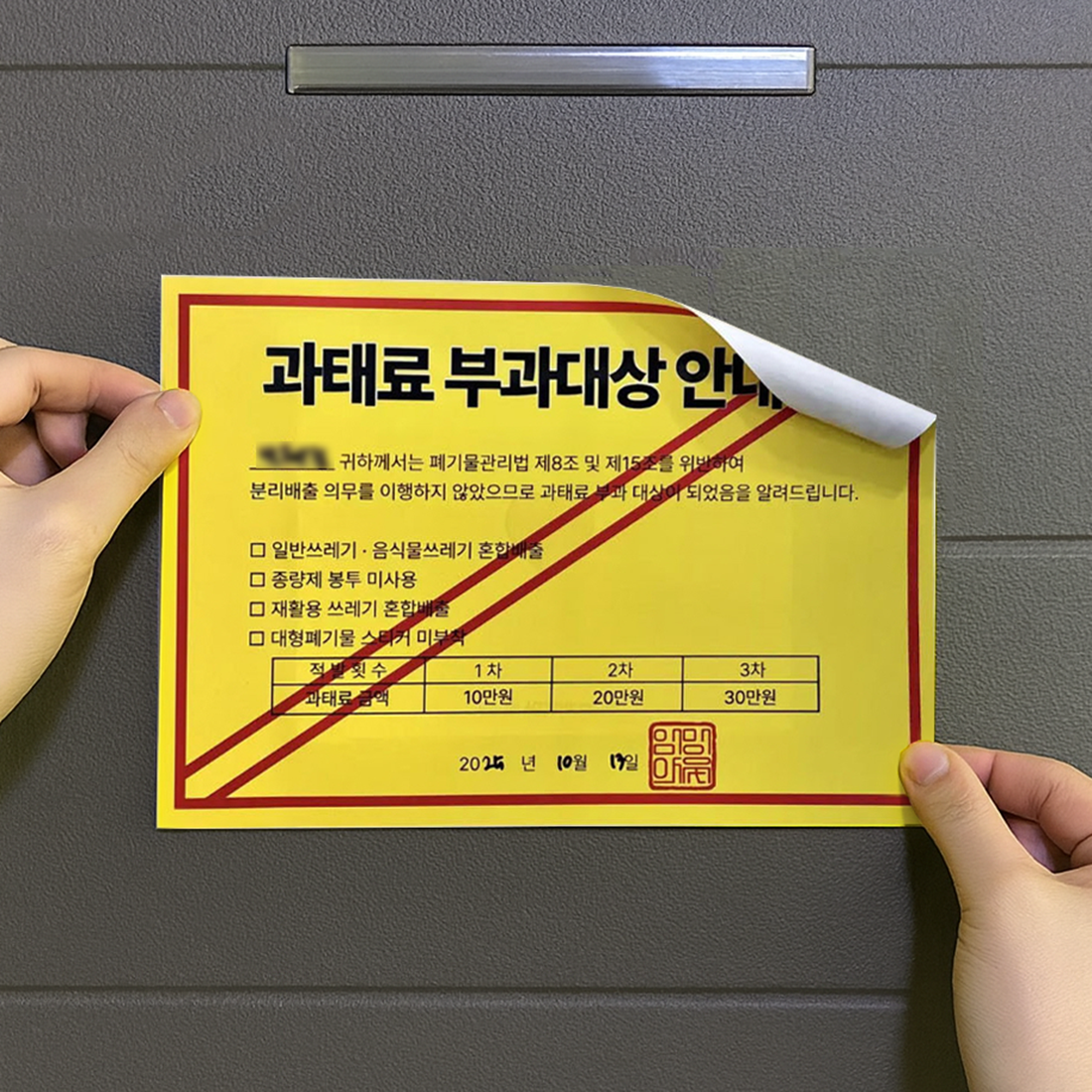 임밍아웃 고지서 남편 할머니 할아버지 부모님 가족 반전 이벤트 임신알리기 초음파 카드 - 상품 이미지