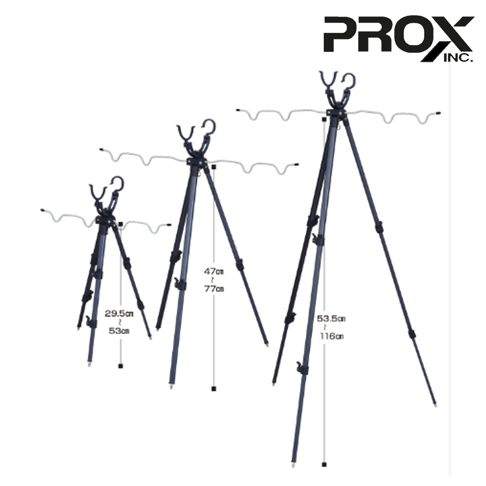 프록스 2-WAY 원투 낚시 삼각대 3단 서프 받침대 로드 거치대 - 상세 이미지 3