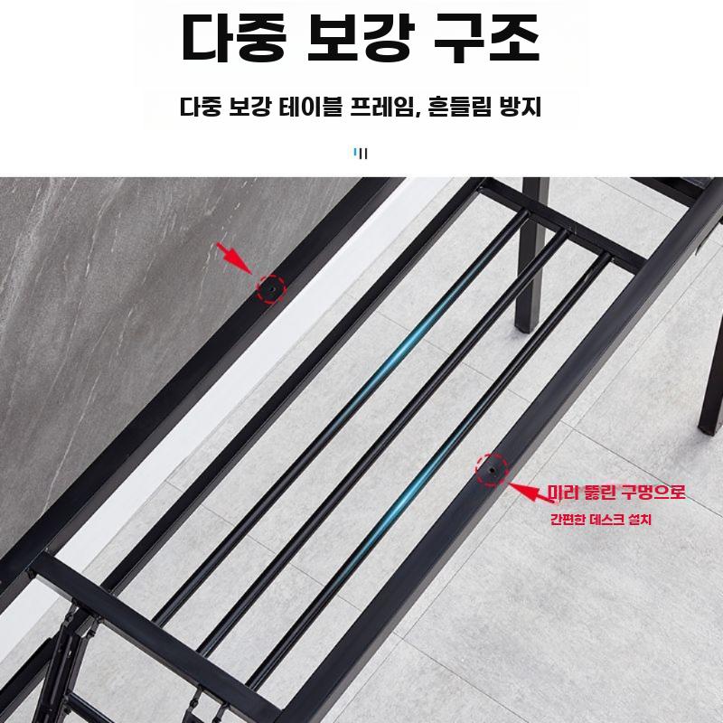 철제 접이식 테이블 다리 이중 구조 실내용 모던 장식 - 상세 이미지 4