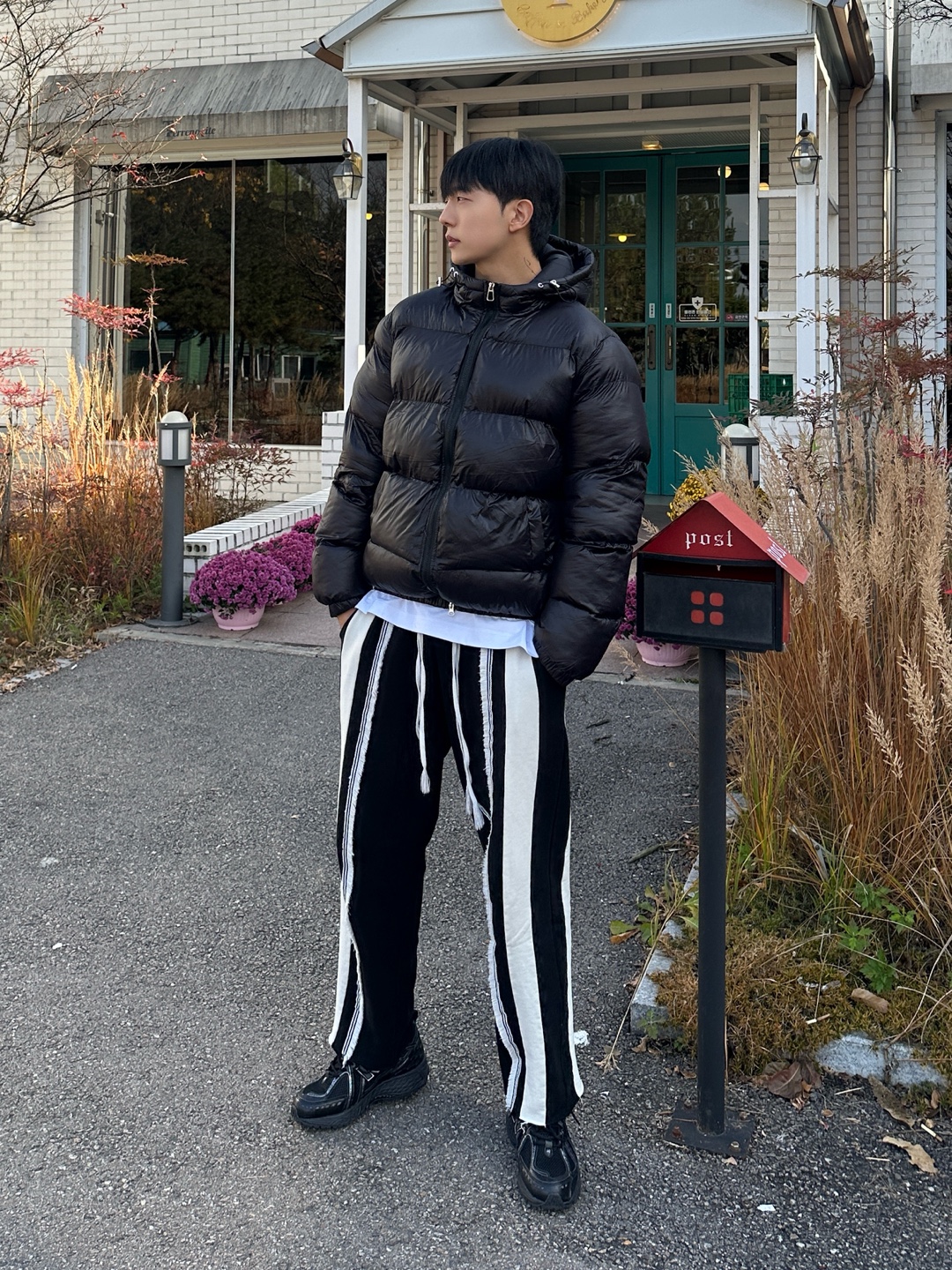 유광패딩 남자후드패딩 남자겨울아우터 - 상세 이미지 5