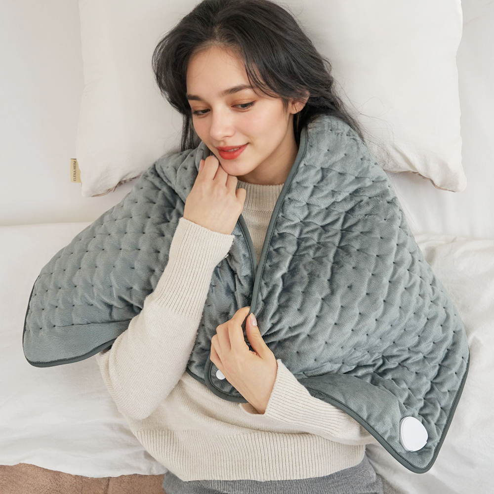 프롬비 닥터슬로우 와이드형 전기방석 허리 어깨 복부 전기찜질기 FD224 카키 이미지 7