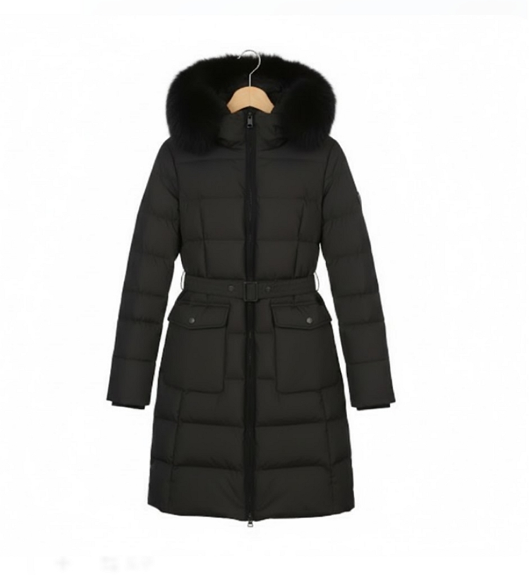 핑 골프웨어 여성 겨울 빅 아웃포켓 폭스퍼 덕다운 롱패딩 롱다운 점퍼 - 상세 이미지 3