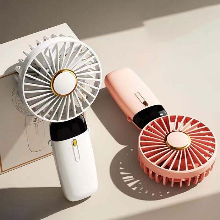 led 충전식 선풍기 무선 미니 손선풍기 3컬러 목걸이 받침대포함 - 메인 이미지