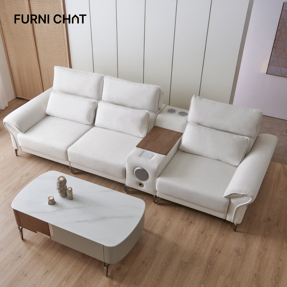 퍼니챗 몬스터 3인용 이지클린 패브릭 무빙소파 슬라이드 모션소파