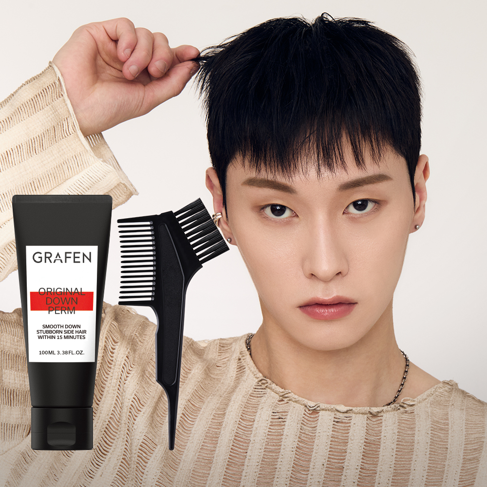 [슈퍼적립/컬크림30ml 증정] 그라펜 셀프스트레이트/다운펌/옆머리/잔머리관리 100ml, 2개