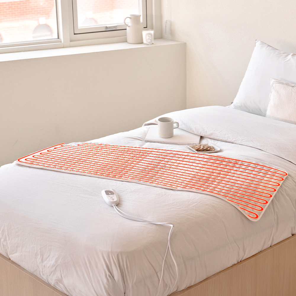 프롬비 닥터슬로우 와이드형 전기방석 허리 어깨 복부 전기찜질기 FD224 허니베이지