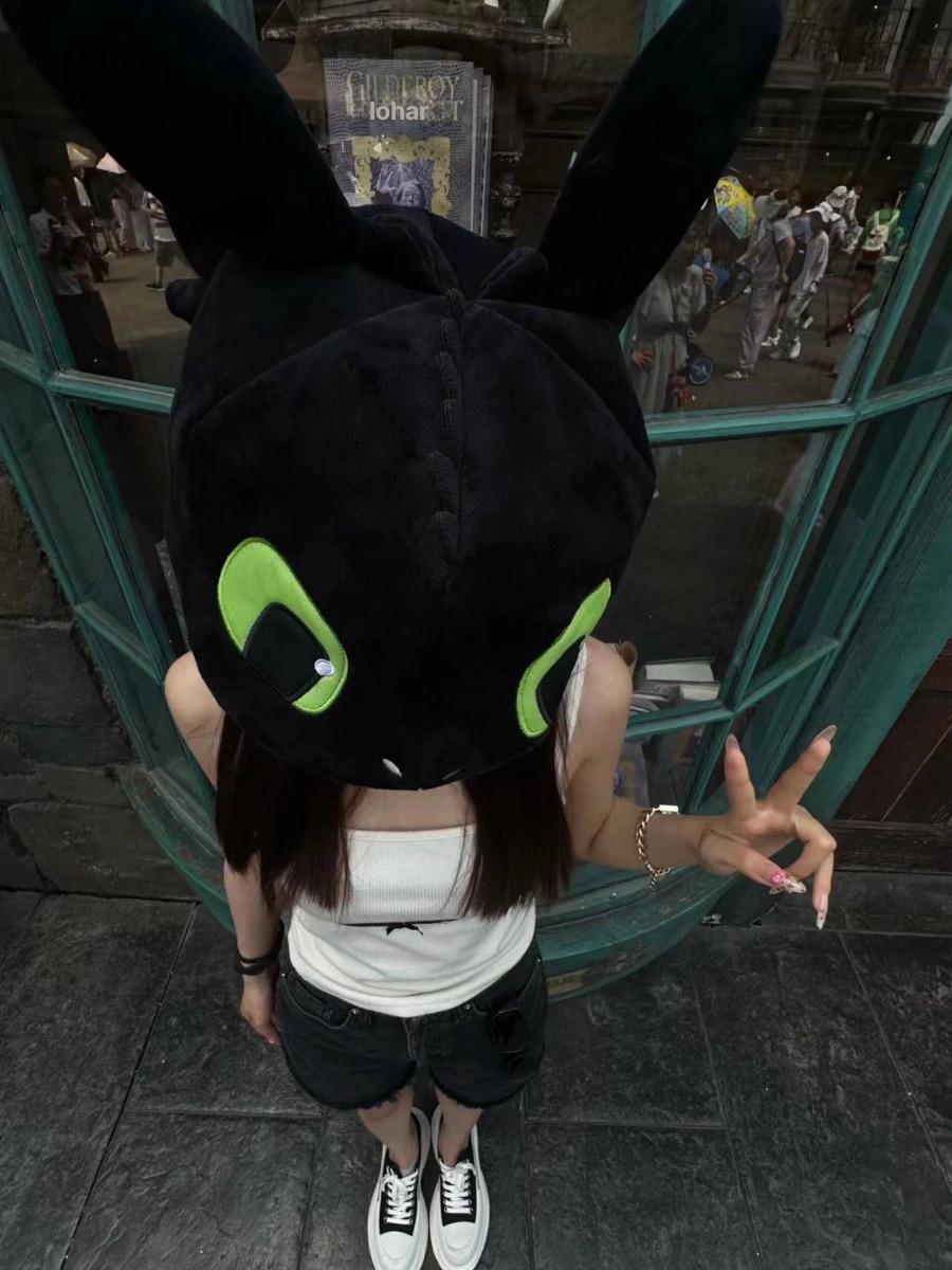 드래곤 길들이기 투슬 모자 귀여운 촬영용 커플용 리틀블랙 무이빨 코스프레 헤드피스 M 56-58cm 이미지 6