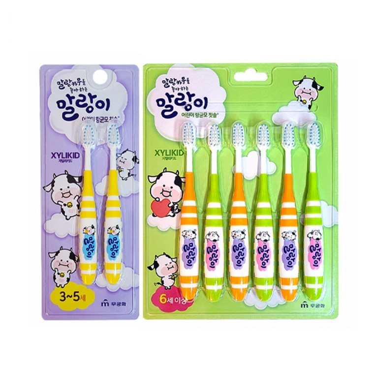 자일리키드 말랑이 어린이 칫솔 항균모 치솔 3세 5세 6세이상 - 상품 이미지