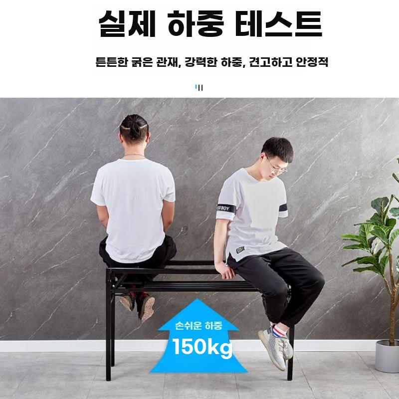 철제 접이식 테이블 다리 이중 구조 실내용 모던 장식 - 상세 이미지 5
