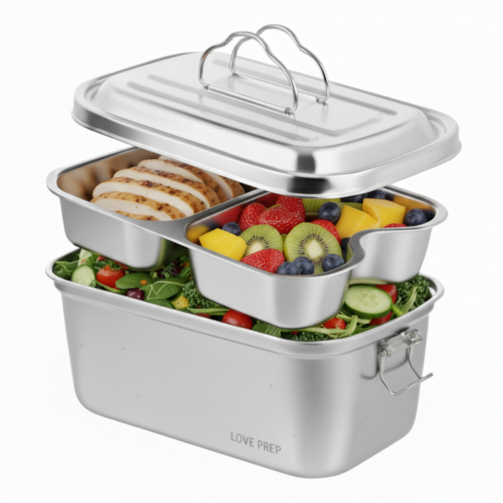 살림하는언니들 밀프랩 스텐 도시락통 샐러드 용기 런치박스 식단