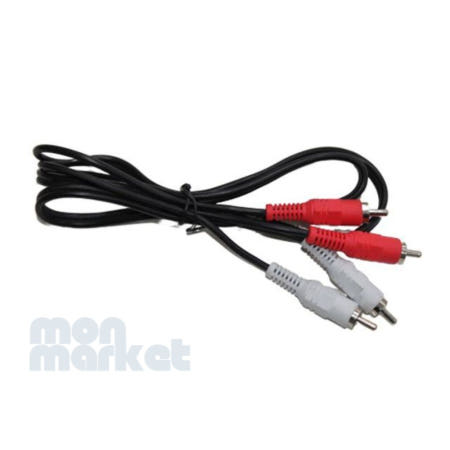 먼데이협력사 먼데이 RCA케이블 음향 오디오케이블 2RCAto2RCA 1M 스피커연결선