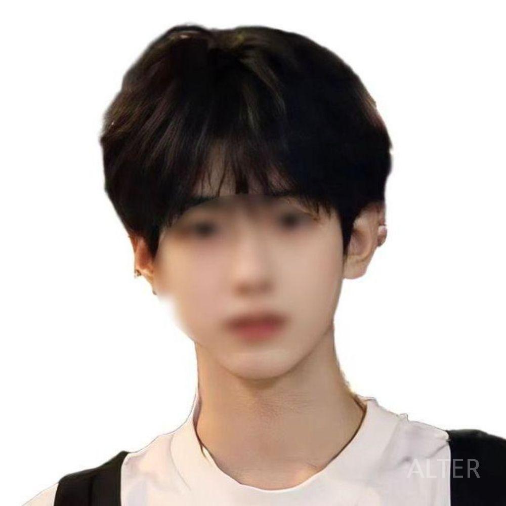 남성용 인모 통가발 가발 전체 숏컷 군인 패션 남자 - 상품 이미지