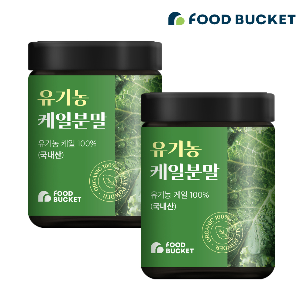 푸드버킷 국산 유기농케일100% 케일분말 케일가루 100g, 2개 - 상품 이미지