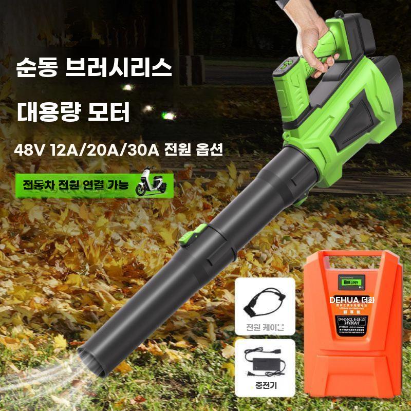 대용량 충전식 배낭형 송풍기 휴대용 낙엽 청소 폭풍 - 상세 이미지 3