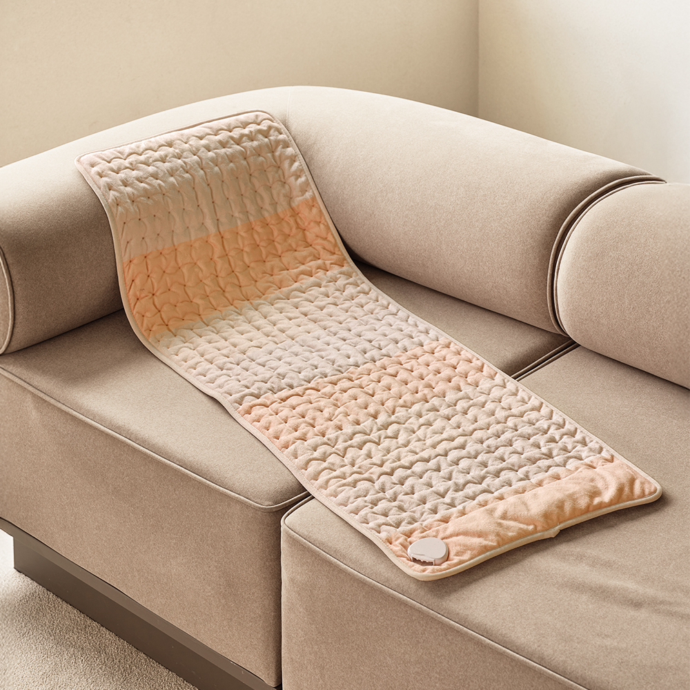 프롬비 닥터슬로우 와이드형 전기방석 허리 어깨 복부 전기찜질기 FD224 허니베이지