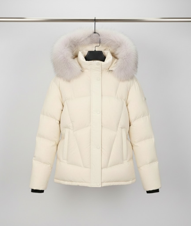 FANTOM 팬텀 여성 겨울 폭스퍼 밍크기모 안감 덕다운 골프웨어 오리털 패딩점퍼 - 상세 이미지 2