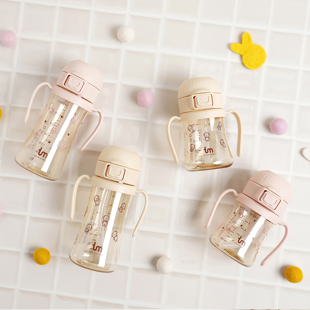 [토비앤몰리] 토비 새지 않는 아기 유아 이유식 자기주도 원터치락 빨대컵 180ml 280ml