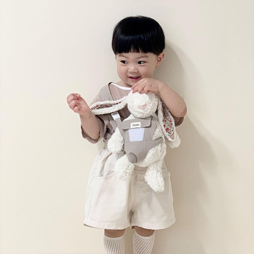 베이비소풍 포그니 인형 아기띠 애착인형 콩콩이 콩순이 역할놀이의상 어부바 인형포대기 이미지 6