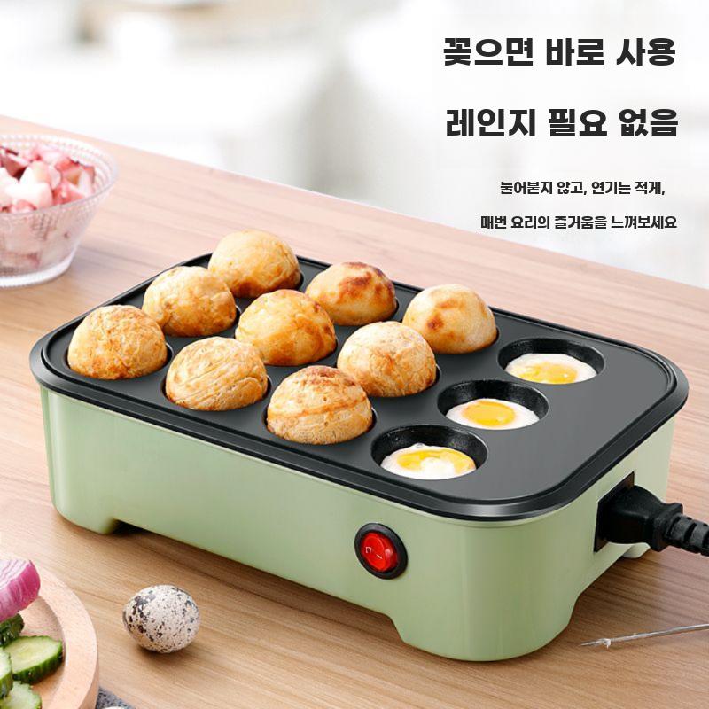 미니 타코야끼 메이커 다기능 전기 구이팬 소형 홈쿠킹 - 상세 이미지 2