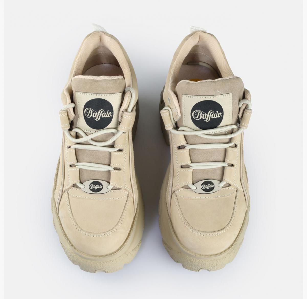 버팔로 레트로 플랫폼 크림 레더 스니커즈 01844311 BRAUN/BEIGE - 상세 이미지 3