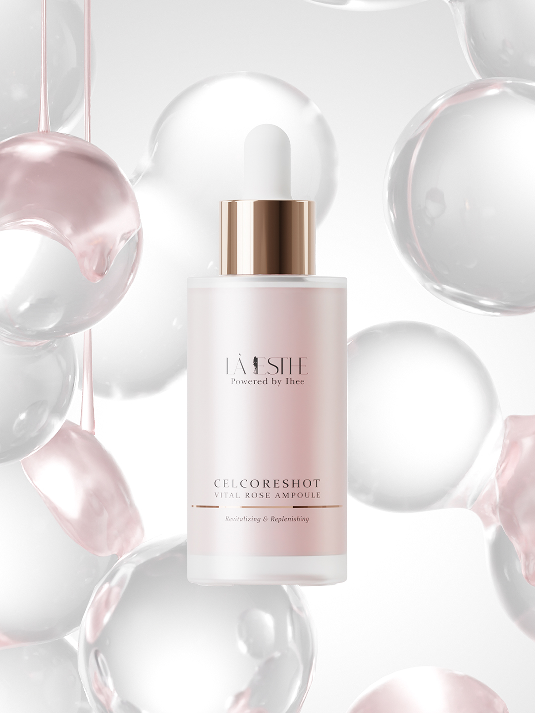 라에스테 셀코어샷 바이탈 로즈 앰플 50ml 모공 여드름 속건조 히알루론산 세럼 에센스 - 상품 이미지