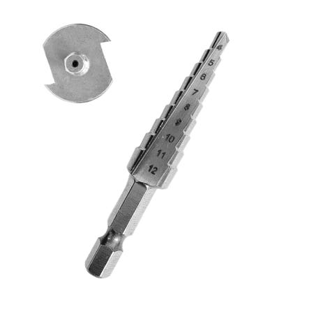 CSIVN 스텝드릴비트 임팩용 철 4-12mm 홀쏘 홀커터 천공 구멍 CSD-H424129