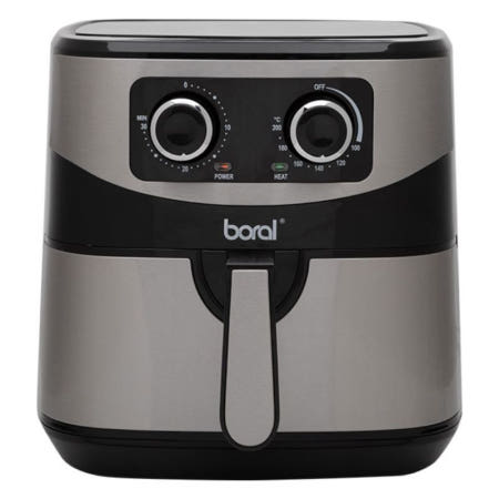 보랄 에어프라이어 7.5L, 실버, HNZ-AF580QK